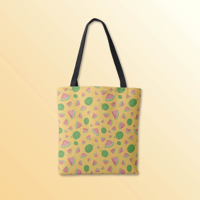 Bolsa Tote Saca de mão com padrão de melancia doce de verão (Cute watermelon patterns bring fresh summer charm to this tote bag, perfect for everyday use.)
