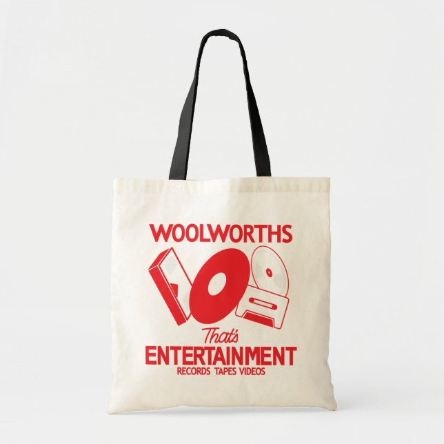 Bolsa Tote Saca de mão da WOOLWORTHS entretenimento (Frente)