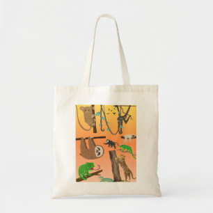 Bolsa Tote Saca de mão de Animais da Selva Cottagecore - Safa