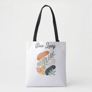 Bolsa Tote Saca de mão de arte abstrata com nome personalizad