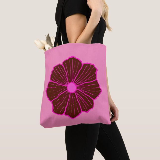 Bolsa Tote Saca de mão de flor havaiana presente (Close Up)