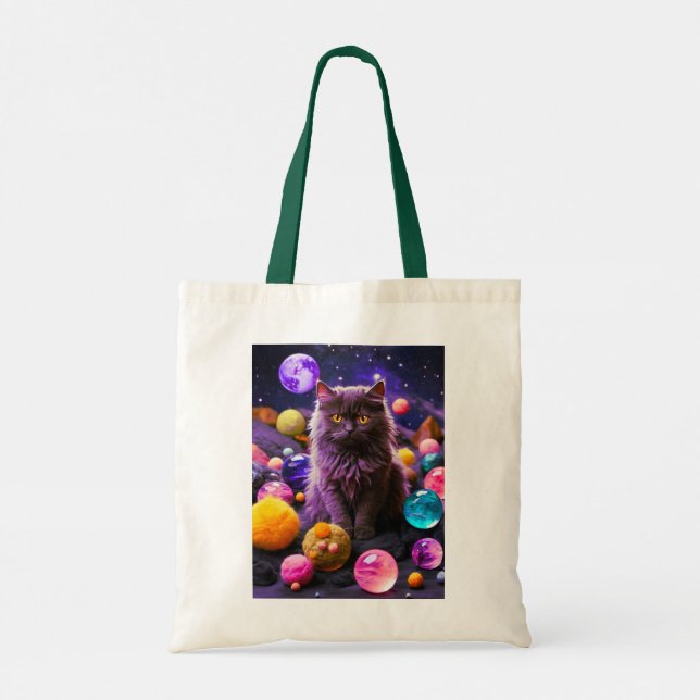 Bolsa Tote Saca de Mão de Gato Fofo (Verso)