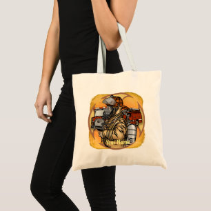 Bolsa Tote Saca de mão do bombeiro Mask Up