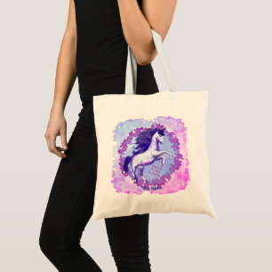 Bolsa Tote Saca de mão do Unicórnio Dançante