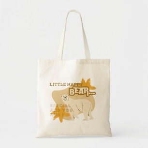 Bolsa Tote Saca de mão do Ursinho Feliz design simples fofo