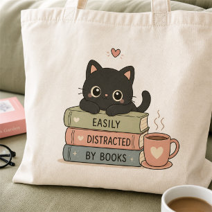 Bolsa Tote Saca de mão facilmente distraída por livros adoráv