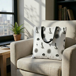 Bolsa Tote Saca de mão Minimalista Witchcore para a Temporada