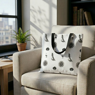 Bolsa Tote Saca de mão Minimalista Witchcore para a Temporada