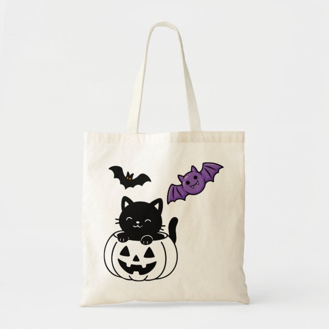 Bolsa Tote Saca de mão Pastel Ghost Halloween (Frente)