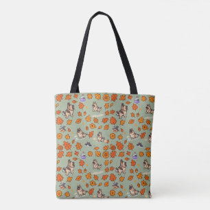 Bolsa Tote Saca de mão Pastor Alemão Halloween Fofo Kawaii Ca