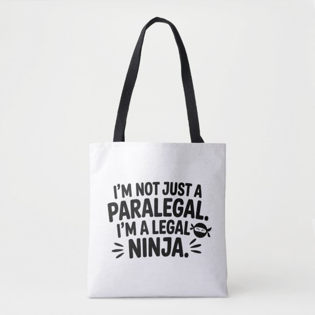 Bolsa Tote Saca de Paralegal Ninja Jurídico | Presente de Dir (Frente)