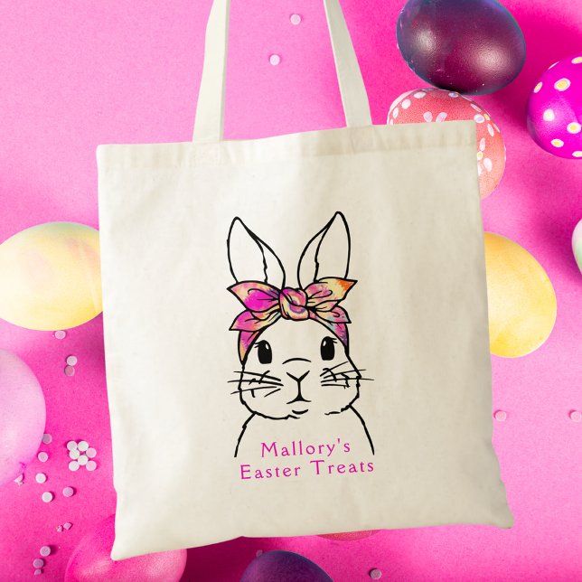Bolsa Tote Saca de Páscoa Infantil Coelho Fofo (Criador carregado)