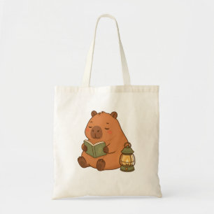 Bolsa Tote Saca de Totem Capivara Leitura Aconchegante Cottag