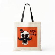 Saca de Trick-or-Treat Caveira Elegante