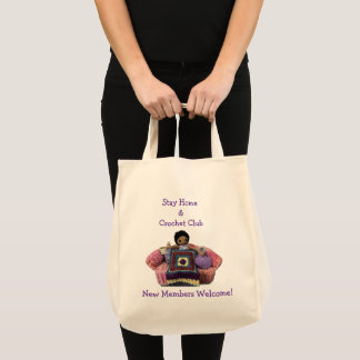 Bolsa Tote Saca do Clube de Crochê