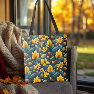 Bolsa Tote Saca Forest Finds com Elementos Quentes de Outono