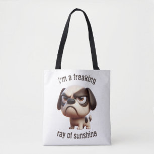 Bolsa Tote Saca Freaking Ray de Sol Cachorrinho