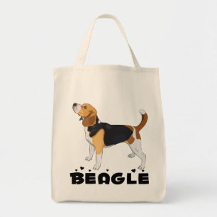 Bolsa Tote Saca Grande de Cachorro Beagle Fofo Amante de Cach