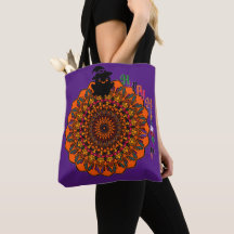 Saca Hocus Pocus Mandala de Halloween -Desenhado à