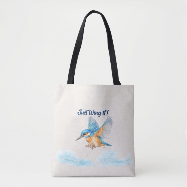 Bolsa Tote Saca Kingfisher (Frente)