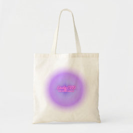Bolsa Tote Saca Lady CEO Purple Aura Glow Estética em Lona