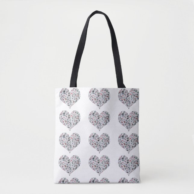 Bolsa Tote Saca Mahjong Love (Frente)