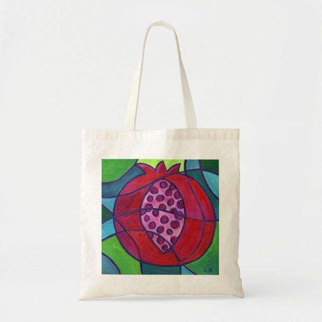 Bolsa Tote Saca Mosaico de Romã (Frente)