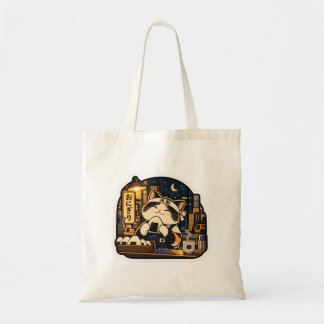 Bolsa Tote Saca Onigiri Gato do Turno da Noite | Comida Japon