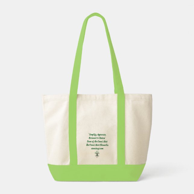 Bolsa Tote Saca para Lembrar da Natureza! (Verso)