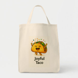 Bolsa Tote Saca Reutilizável Taco Durável Compras Comida Dive