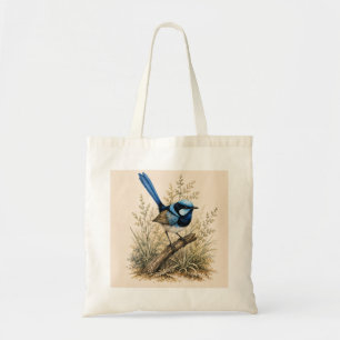 Bolsa Tote Saca Tote Blue Fairy Wren Edição Bush