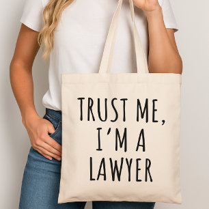Bolsa Tote Saca Tote "Confie em Mim, Sou Advogado" – Presente