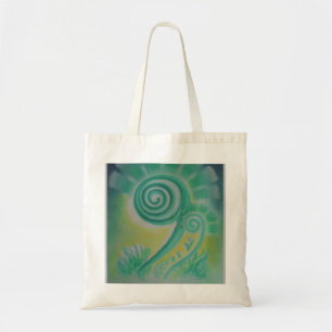 Bolsa Tote Saca Tote de Arte Pastel Energia da Samambaia de V
