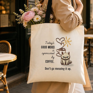 Bolsa Tote Saca Tote Diversão Humor Positivo Patrocinado pelo