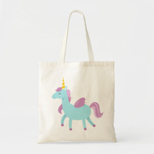Bolsa Tote Saca Tote Unicórnio Fofo – Fantasia Mágica Reutili