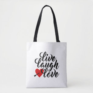 Bolsa Tote Saca Viva Riso Amor São Valentim Caligrafia Bols