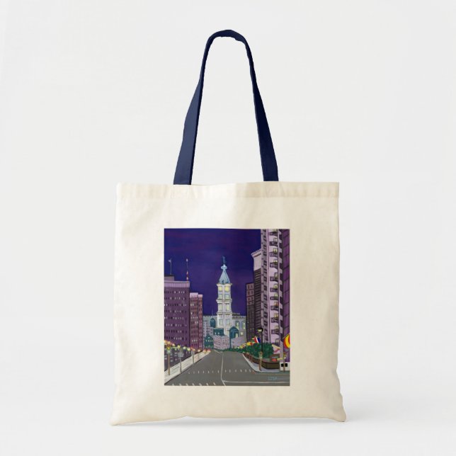 Bolsa Tote Saco aceso da cidade (Frente)