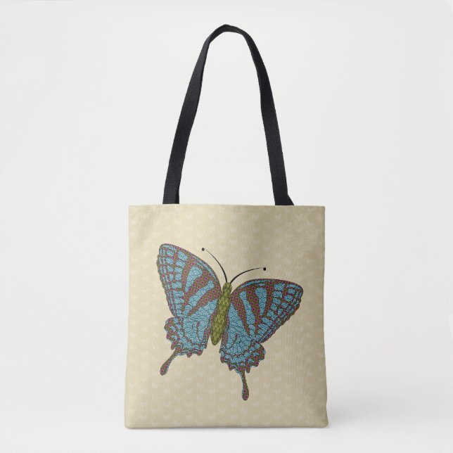 Bolsa Tote Saco All-Over-Impressão japonês Swallowtail (Frente)