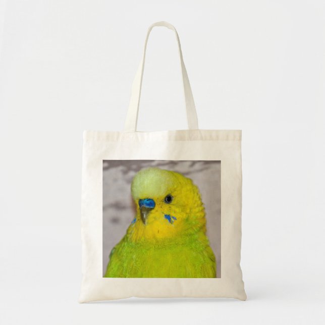 Bolsa Tote Saco amarelo de Budgie (Frente)
