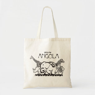 Bolsa Tote Saco - amo-te Angola - Animais