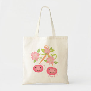 Bolsa Tote Saco animador do presente da cereja de Kawaii