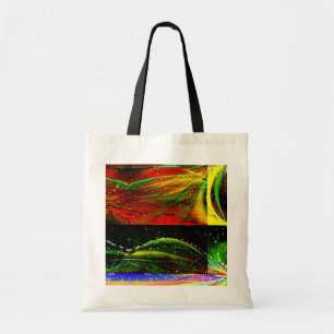 Bolsa Tote Saco Astronômico de Aranha abstrato.