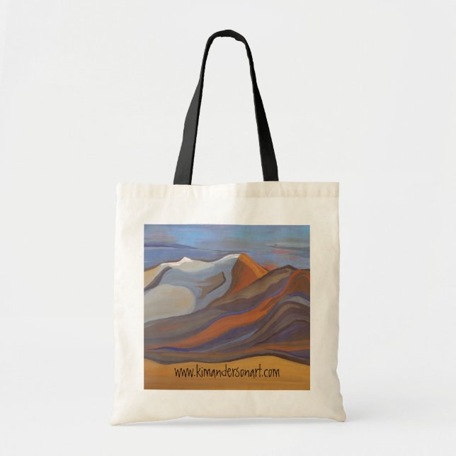 Bolsa Tote saco azul da montanha da missão (Frente)