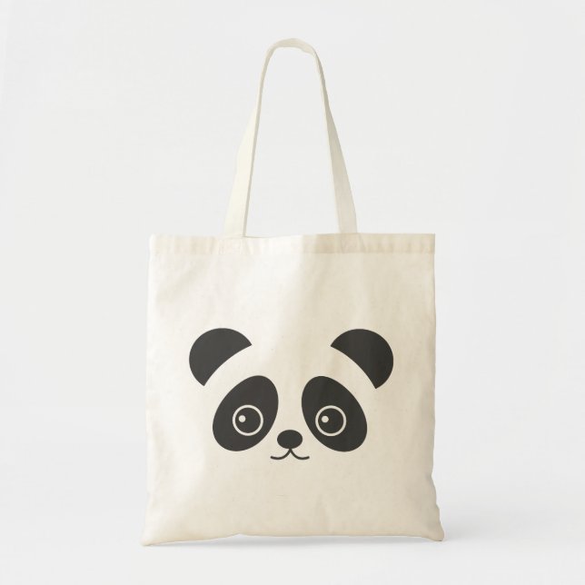 Bolsa Tote Saco bonito da panda para a vida (Frente)