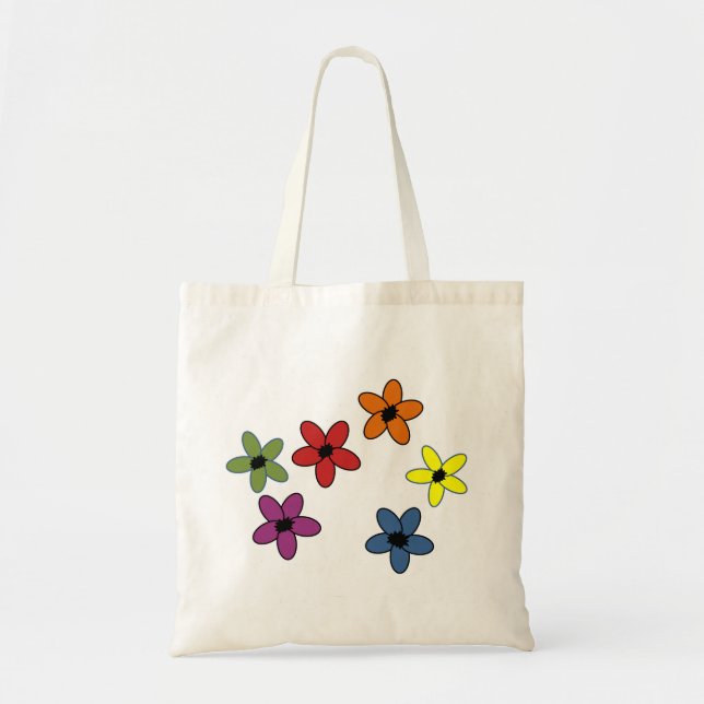 Bolsa Tote Saco bonito da pétala (Frente)