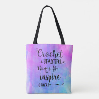 Bolsa Tote Saco bonito das coisas do Crochet