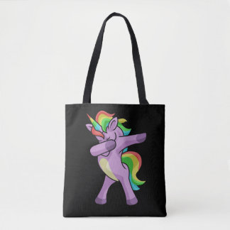 Bolsa Tote Saco bonito de Dabbers do unicórnio
