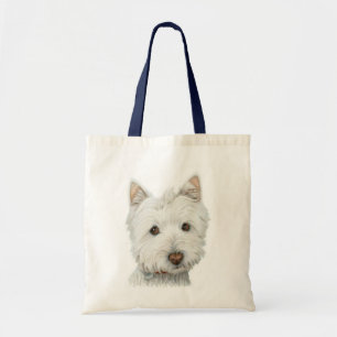 Bolsa Tote Saco bonito de harmonização do cão de Westie