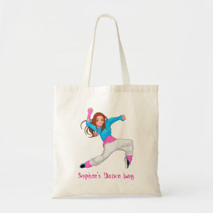 Bolsa Tote Saco bonito do balé do hip-hop da dança da menina