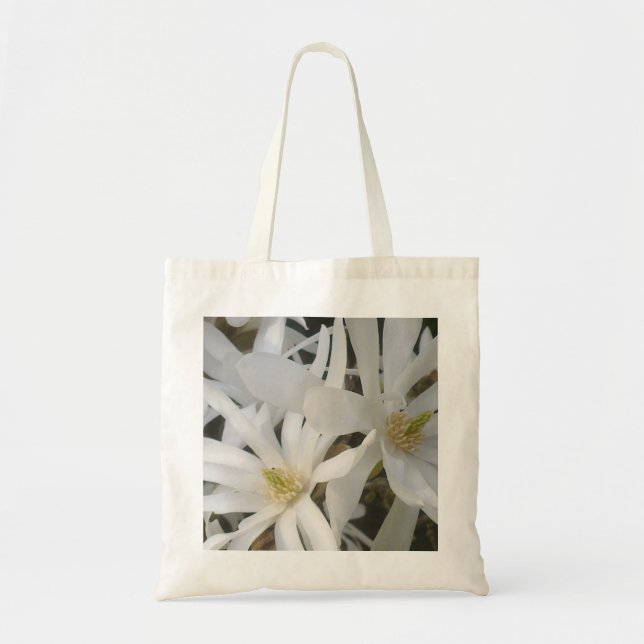 Bolsa Tote Saco branco da magnólia (Frente)
